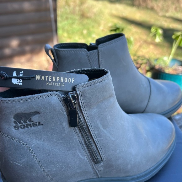 Sorel Evie II Zip Waterproof Boots Women’s 8.5 Quarry Gray NWT New in Box - Picture 4 of 7
